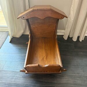 Antique Wooden Doll/Baby Cradle